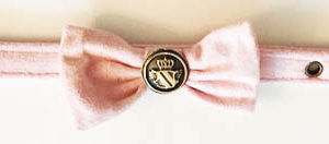 Pink Suede Cat Collar