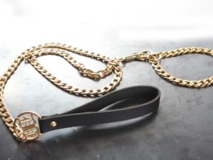 Gold Choke Chain Leash